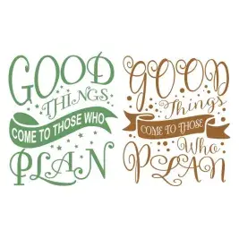 Good Things Come to Those Who Plan SVG Cuttable Design