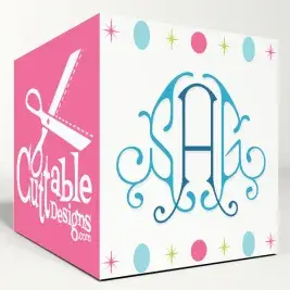 Victoria Monogram SVG Cuttable Font