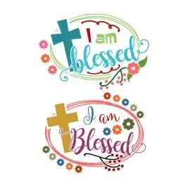 I Am Blessed SVG Cuttable Design
