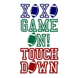 Game on Football SVG Cuttable Design