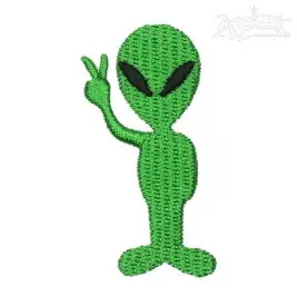 Alien Embroidery Design