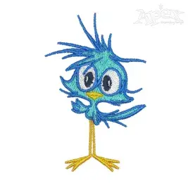 Funny Bird Embroidery Design