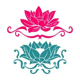 Lotus Flower SVG Cuttable Design