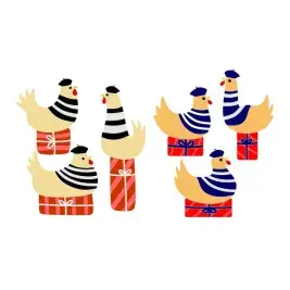 Three French Hens SVG Cuttable Design