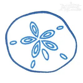 Sand Dollar Embroidery Design