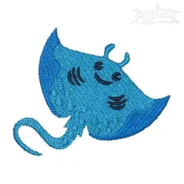Stingray Embroidery Design