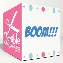 Boom Block SVG Cuttable Font