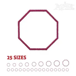 Octagon Embroidery Design