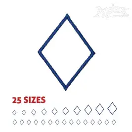 Rhombus Embroidery Design