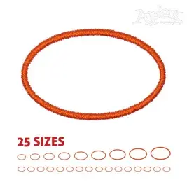 Oval Embroidery Design