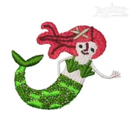 Mermaid Embroidery Design