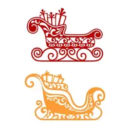 Santa's Sleigh SVG Cuttable Design