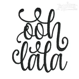 Oohlala Embroidery Design