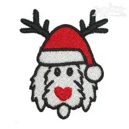 Rudolph Reindeer Embroidery Design