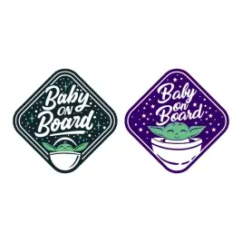 Baby Yoda On Board Cuttable Design