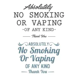 No Smoking Or Vaping Cuttable Design