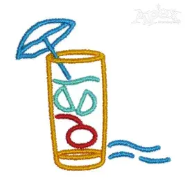 Lemonade Line Embroidery Design