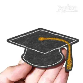 Graduation Cap Feltie Embroidery Design