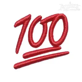 100 3D Puff Embroidery Design