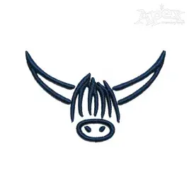 Bison 3D Puff Embroidery Design