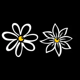 Drawn Daisy Cuttable Design