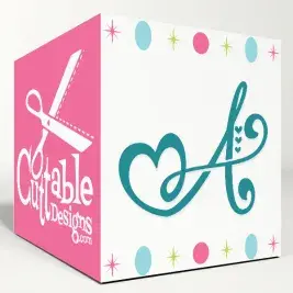 Heart Tail Script SVG Cuttable Design