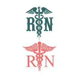 Registered Nurse Symbol SVG Cuttable Design