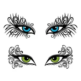 Beautiful Eyes Cuttable Design