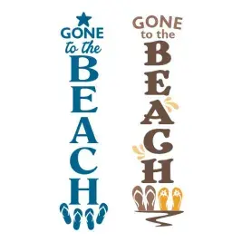 Beach Sign Cuttable Design