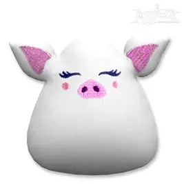 Little Cute Pig Stuffie ITH Embroidery Design