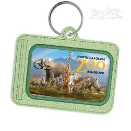Horizontal ID Tag Key Fob In the Hoop Embroidery Design