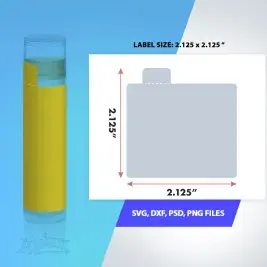 Lip Balm Label 1 Printable & SVG Cuttable Design