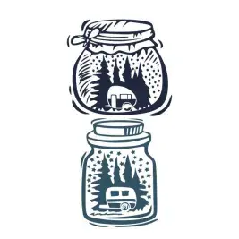Happy Camper Jar Cuttable Design