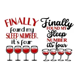 Finally Found My Sleep Number Cuttable Design