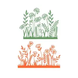 Meadow and Flower Cuttable Design