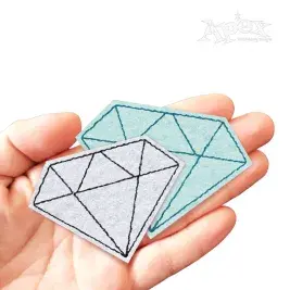 Diamond Feltie ITH Embroidery Design
