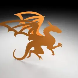 Flying Dragon 3D Cuttable Design