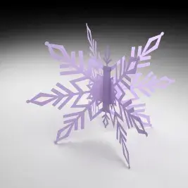 Christmas Snowflake 3D Cuttable Design