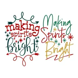 Making Spirits Bright Cuttable Design