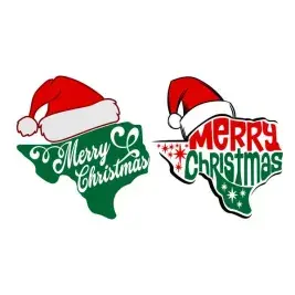 Merry Christmas Texas Cuttable Design