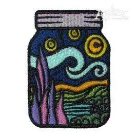 Jarry Night Embroidery Design