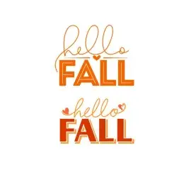 Hello Fall Cuttable Design