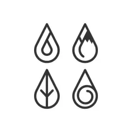 Four Elements Icons Cuttable Design