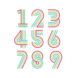 Number Set Cuttable Design