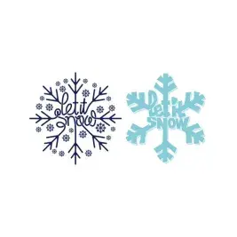 Let It Snow Snowflake Cuttable Design