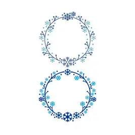 Snowflake Wreath Cuttable Design