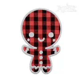 Christmas Gingerbread Girl Embroidery Design