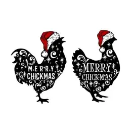 Merry Chickmas Chicken Cuttable Design