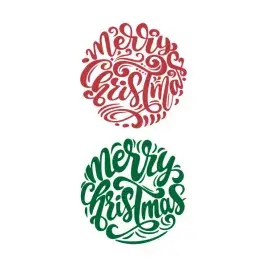 Merry Christmas Sticker Cuttable Design