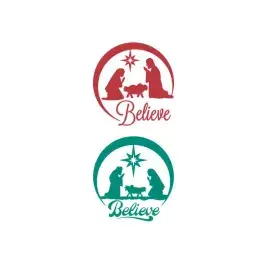 Christmas Believe Cuttable Design